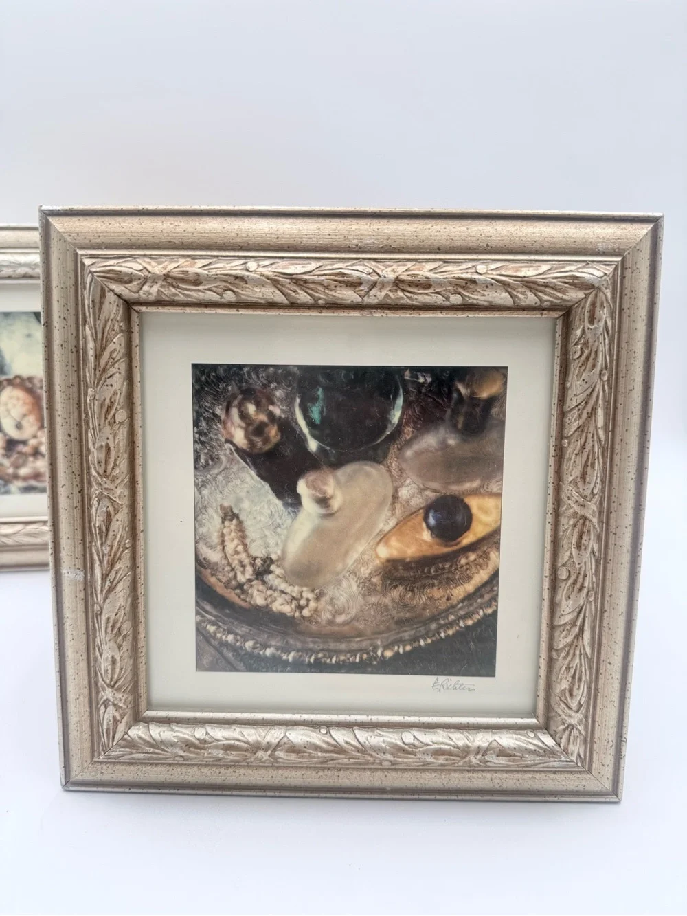Vintage Pier 1 Imports Elizabeth Richter Vanity Series Artwork Lot of 4